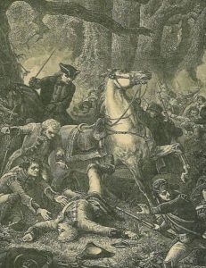 Major-General Braddock's death at the Battle of the Monongahela