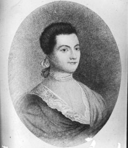 Black and White picture of a young Abigail Adams