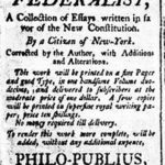 clipping example of the Federalist paper
